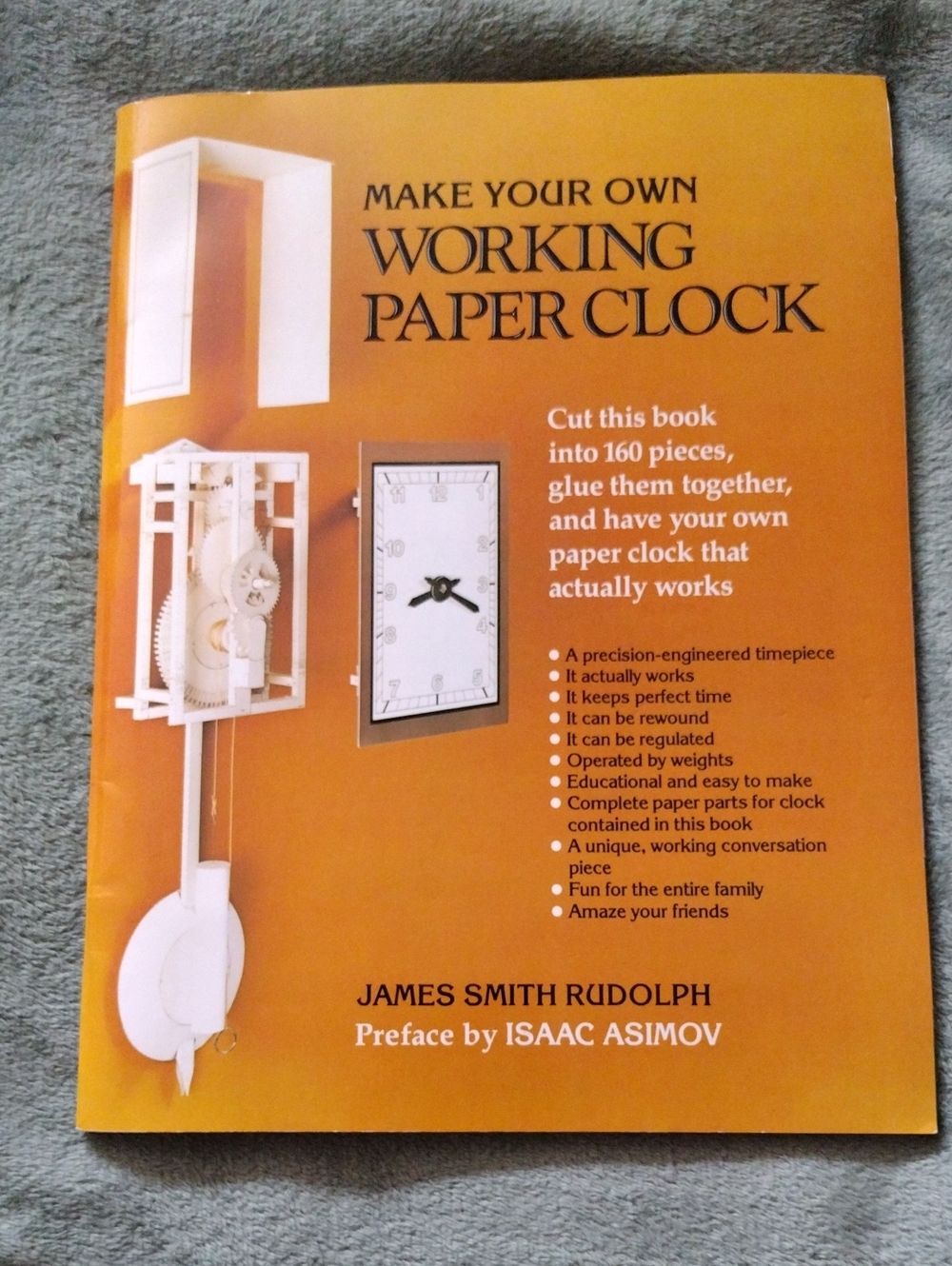 Make Your Own Working Paper Clock Book